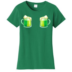 Green Beer Boobs - St. Patrick's Day Women's T-Shirt