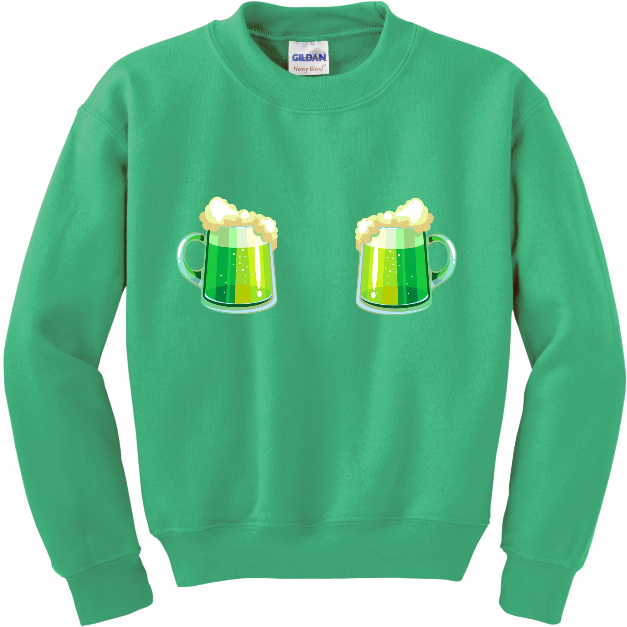 Green Beer Boobs - St. Patrick's Day Kids Sweatshirt