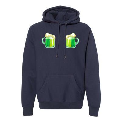 Green Beer Boobs - St. Patrick's Day Premium Hoodie