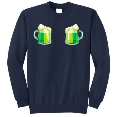 Green Beer Boobs - St. Patrick's Day Tall Sweatshirt