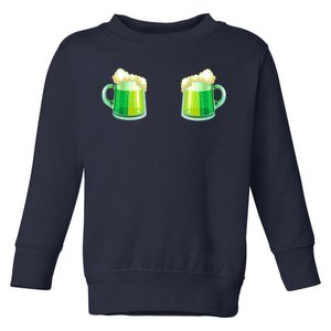 Green Beer Boobs - St. Patrick's Day Toddler Sweatshirt