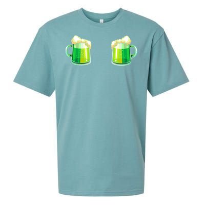 Green Beer Boobs - St. Patrick's Day Sueded Cloud Jersey T-Shirt