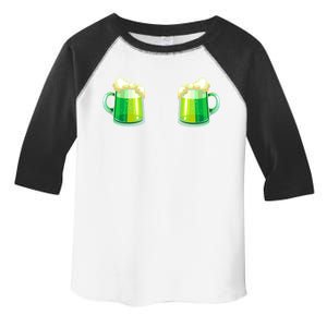 Green Beer Boobs - St. Patrick's Day Toddler Fine Jersey T-Shirt