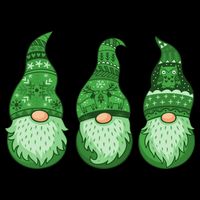 Green Ugly Sweater Irish Gnomes St Patricks Day Cooling Performance Crew T-Shirt