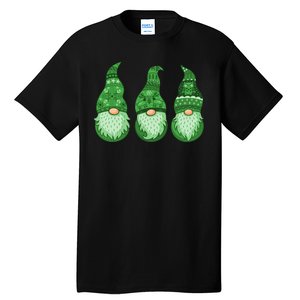 Green Ugly Sweater Irish Gnomes St Patricks Day Tall T-Shirt