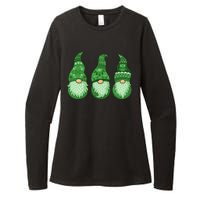 Green Ugly Sweater Irish Gnomes St Patricks Day Womens CVC Long Sleeve Shirt