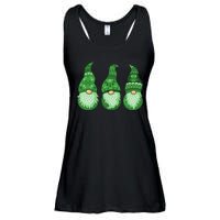 Green Ugly Sweater Irish Gnomes St Patricks Day Ladies Essential Flowy Tank