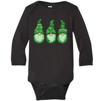 Green Ugly Sweater Irish Gnomes St Patricks Day Baby Long Sleeve Bodysuit