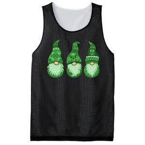 Green Ugly Sweater Irish Gnomes St Patricks Day Mesh Reversible Basketball Jersey Tank