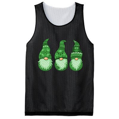 Green Ugly Sweater Irish Gnomes St Patricks Day Mesh Reversible Basketball Jersey Tank