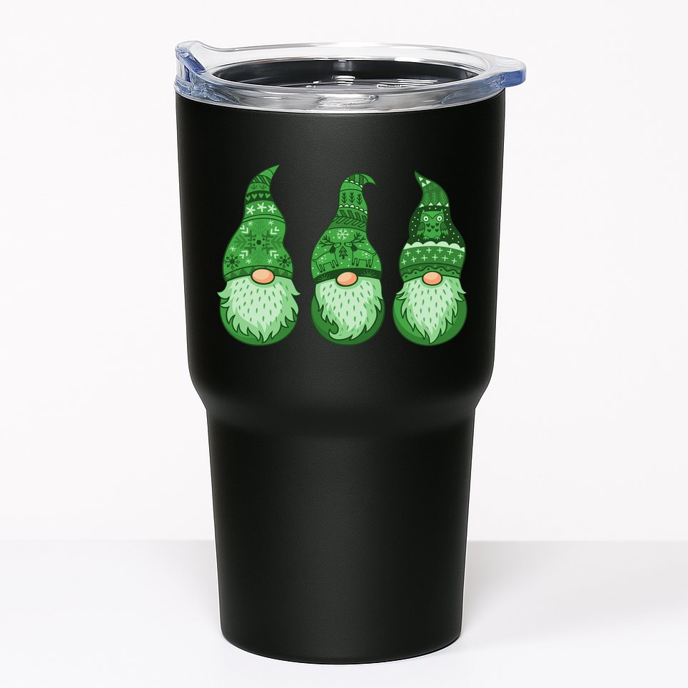 Green Ugly Sweater Irish Gnomes St Patricks Day Tumbler