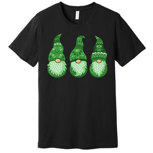 Green Ugly Sweater Irish Gnomes St Patricks Day Premium T-Shirt