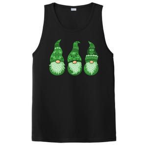 Green Ugly Sweater Irish Gnomes St Patricks Day PosiCharge Competitor Tank