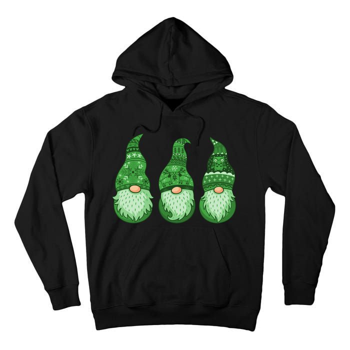 Green Ugly Sweater Irish Gnomes St Patricks Day Tall Hoodie