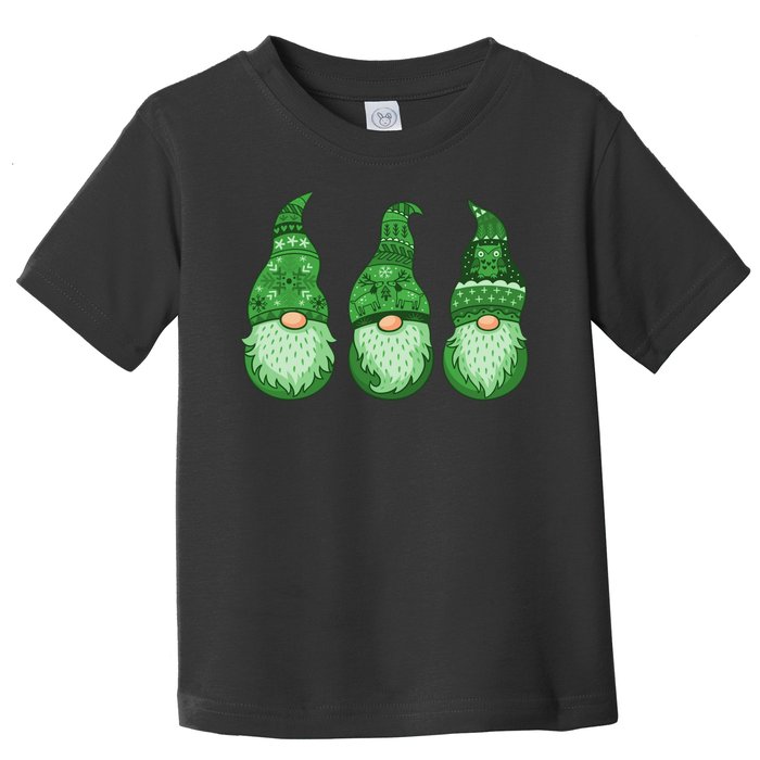 Green Ugly Sweater Irish Gnomes St Patricks Day Toddler T-Shirt