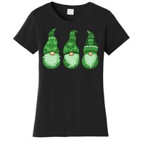 Green Ugly Sweater Irish Gnomes St Patricks Day Women's T-Shirt