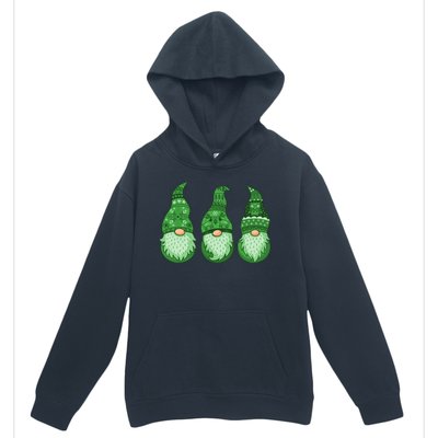 Green Ugly Sweater Irish Gnomes St Patricks Day Urban Pullover Hoodie