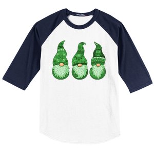 Green Ugly Sweater Irish Gnomes St Patricks Day Baseball Sleeve Shirt