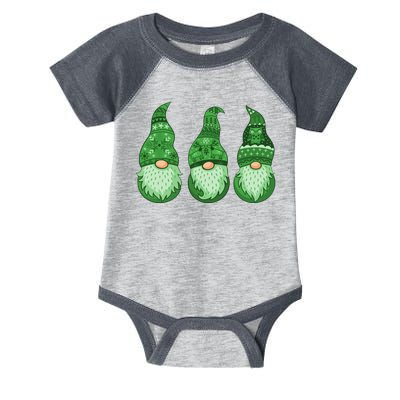 Green Ugly Sweater Irish Gnomes St Patricks Day Infant Baby Jersey Bodysuit