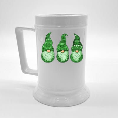 Green Ugly Sweater Irish Gnomes St Patricks Day Beer Stein