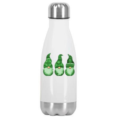 Green Ugly Sweater Irish Gnomes St Patricks Day Stainless Steel Insulated Water Bottle