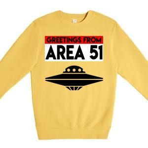 Greetings From Area 51 Premium Crewneck Sweatshirt