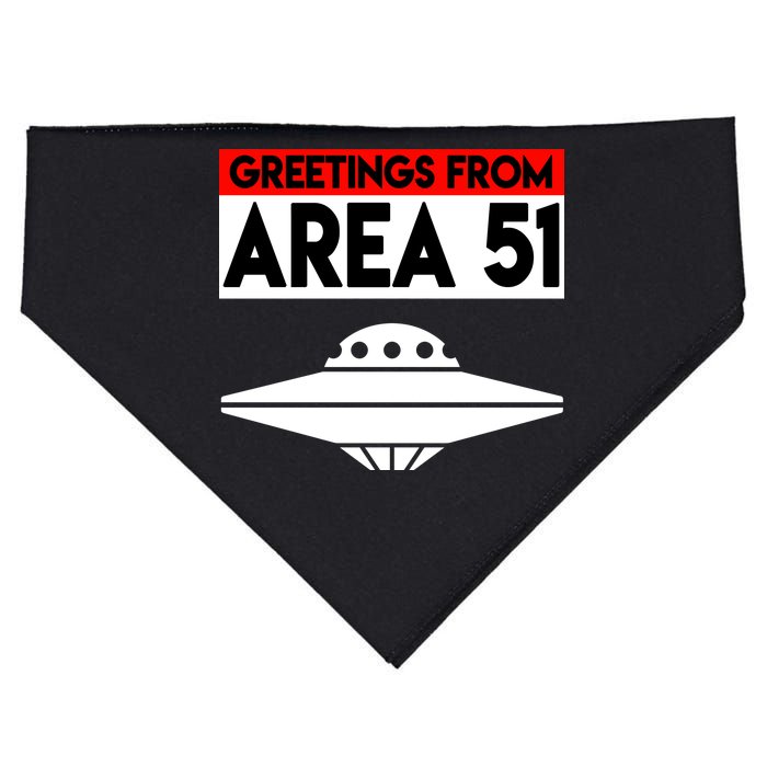 Greetings From Area 51 USA-Made Doggie Bandana