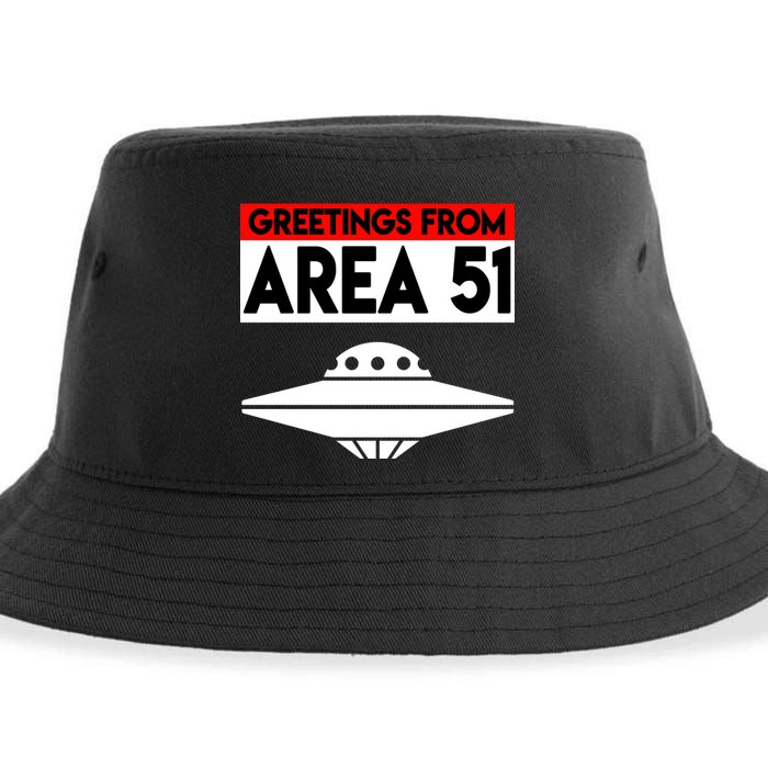 Greetings From Area 51 Sustainable Bucket Hat