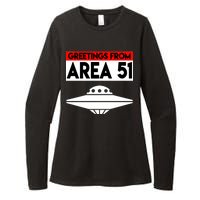 Greetings From Area 51 Womens CVC Long Sleeve Shirt