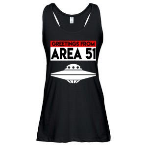 Greetings From Area 51 Ladies Essential Flowy Tank