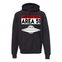 Greetings From Area 51 Premium Hoodie