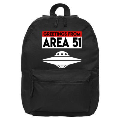 Greetings From Area 51 16 in Basic Backpack