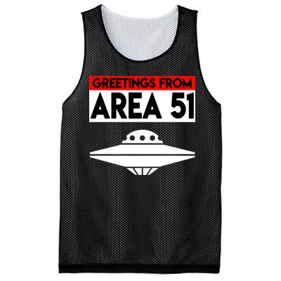 Greetings From Area 51 Mesh Reversible Basketball Jersey Tank