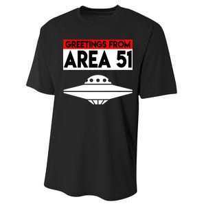 Greetings From Area 51 Performance Sprint T-Shirt