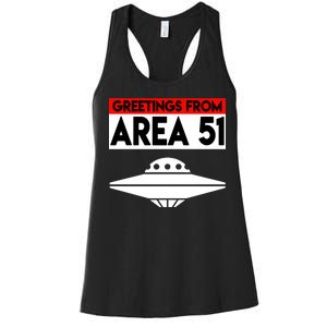 Greetings From Area 51 Women's Racerback Tank