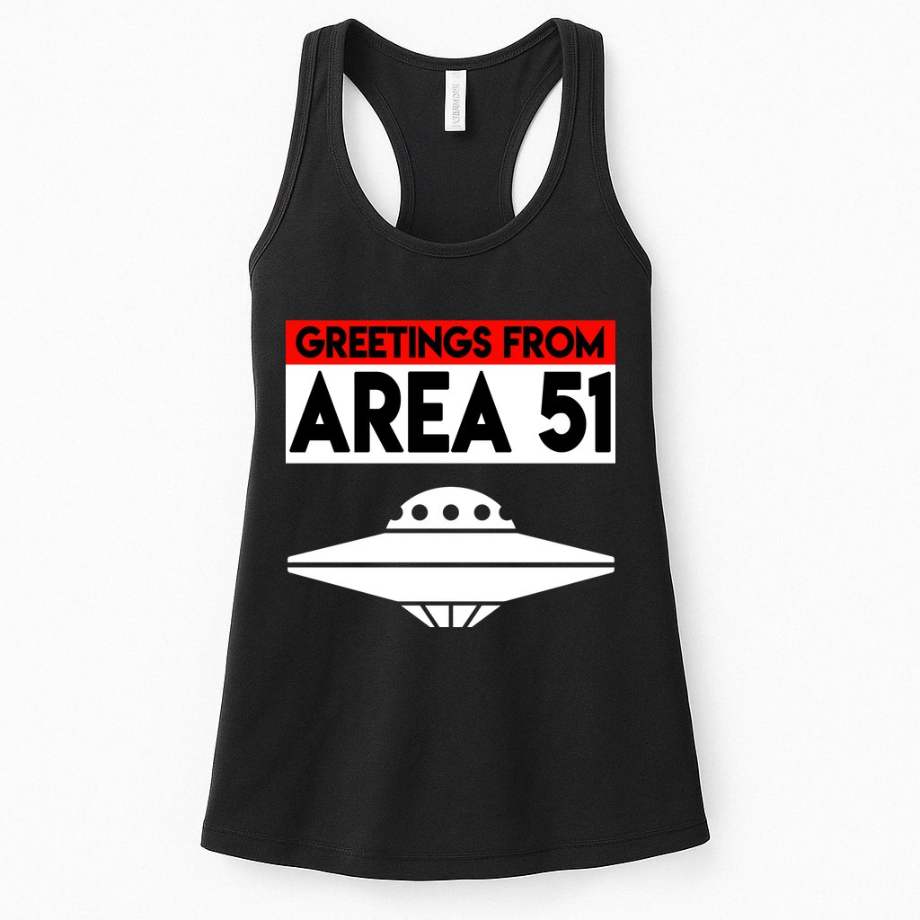 Greetings From Area 51 Womens Tank Top