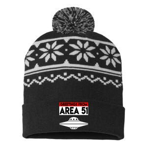 Greetings From Area 51 USA-Made Snowflake Beanie