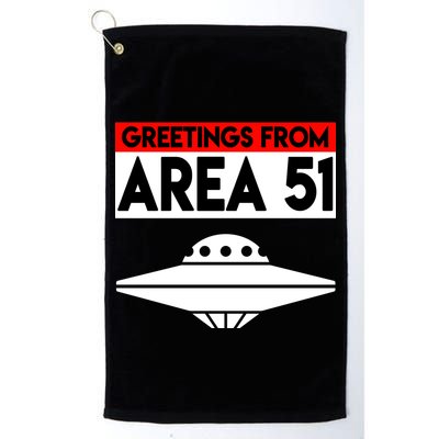 Greetings From Area 51 Golf Towel