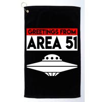 Greetings From Area 51 Golf Towel