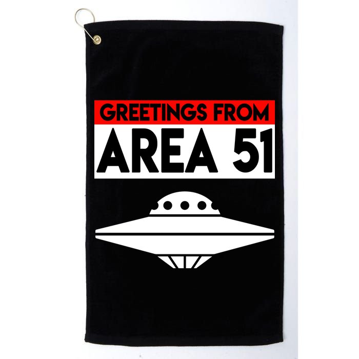 Greetings From Area 51 Golf Towel