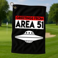 Greetings From Area 51 Golf Towel