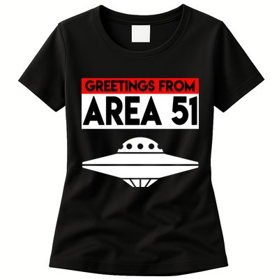 Greetings From Area 51 Womens T-Shirt