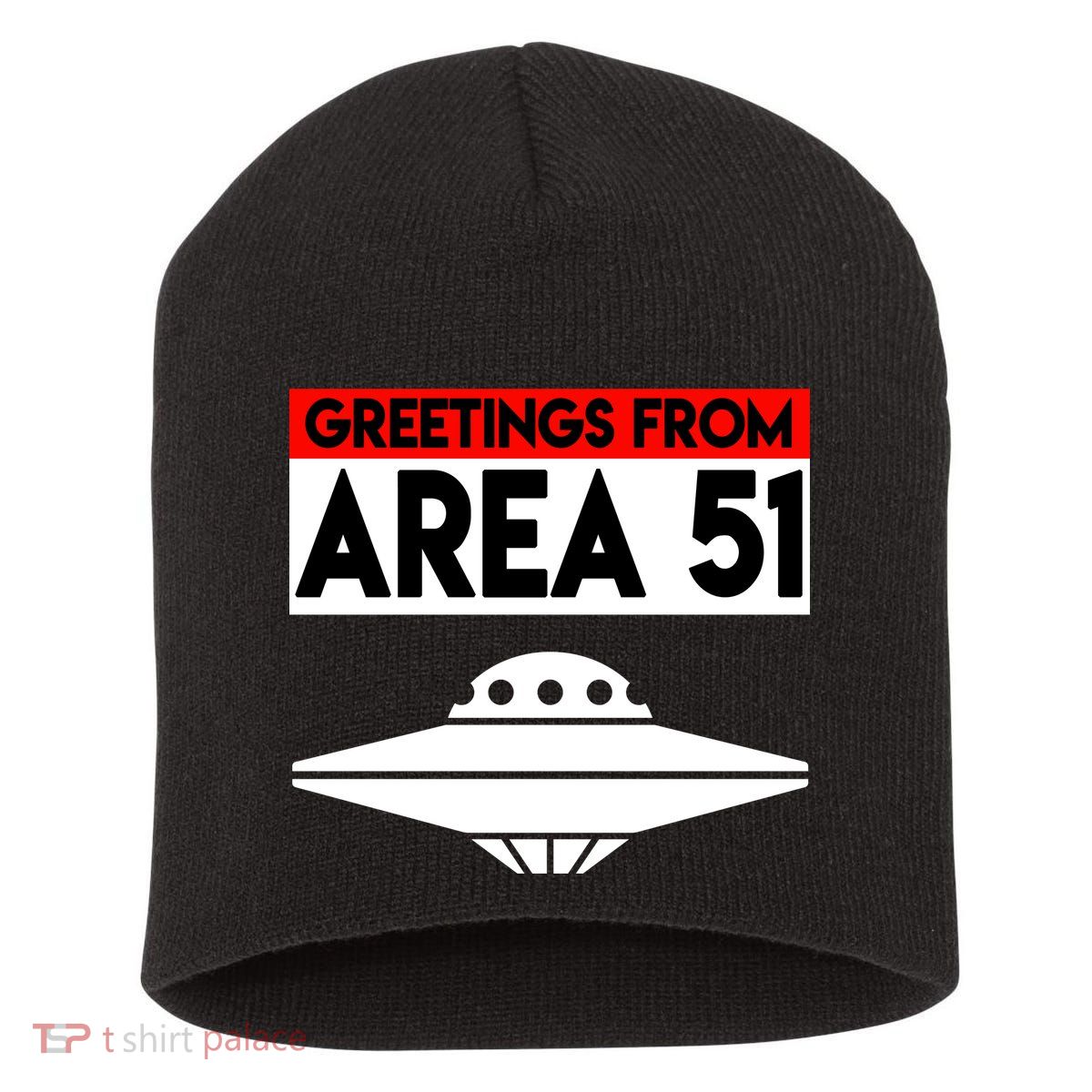 Greetings From Area 51 Short Acrylic Beanie