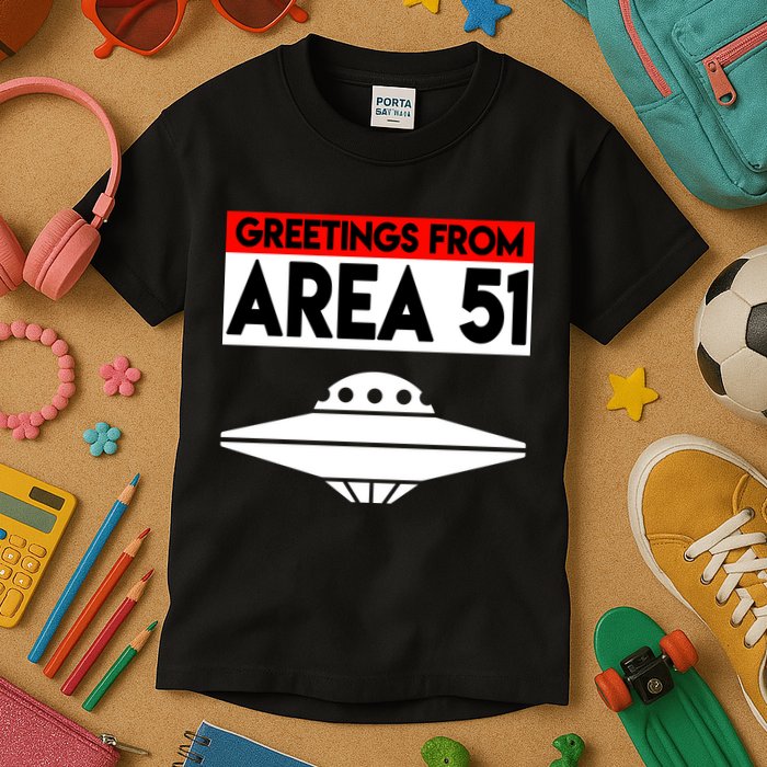 Greetings From Area 51 Kids T-Shirt
