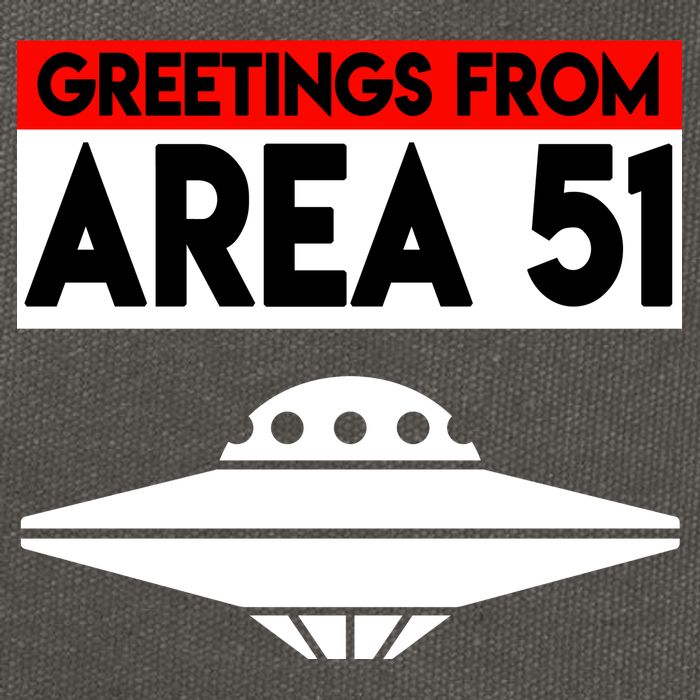 Greetings From Area 51 Cotton Canvas Backpack