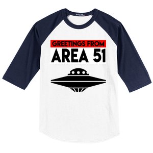 Greetings From Area 51 Baseball Sleeve Shirt