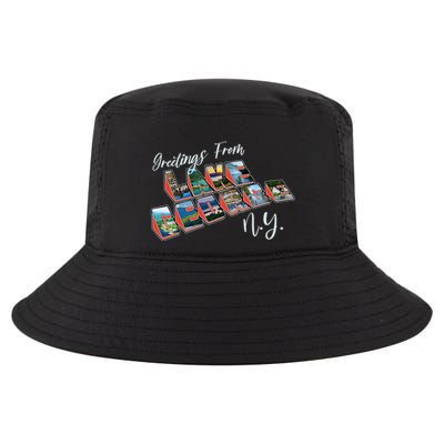 Greetings From Lake George New York NY Cool Comfort Performance Bucket Hat