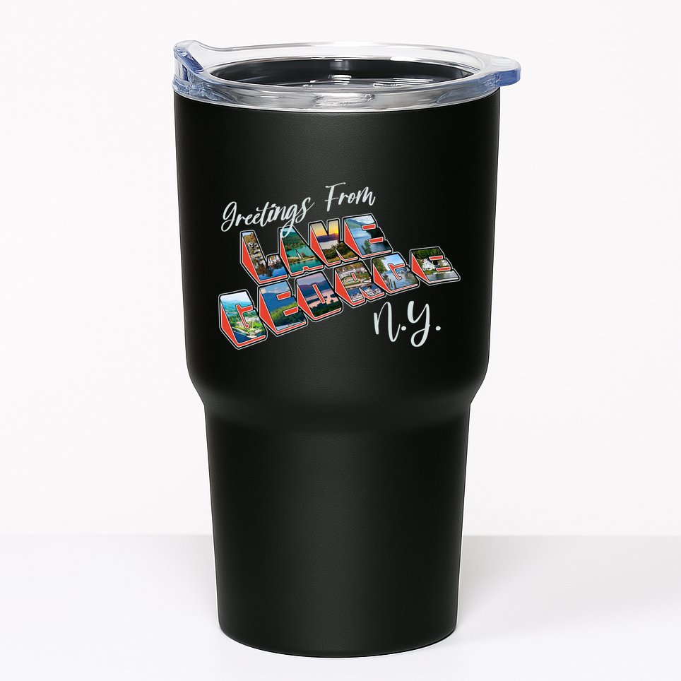 Greetings From Lake George New York NY Tumbler