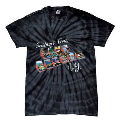 Greetings From Lake George New York NY Tie-Dye T-Shirt