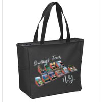 Greetings From Lake George New York NY Zip Tote Bag